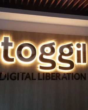 SS TOP Letter Sign and LED Lighting Background